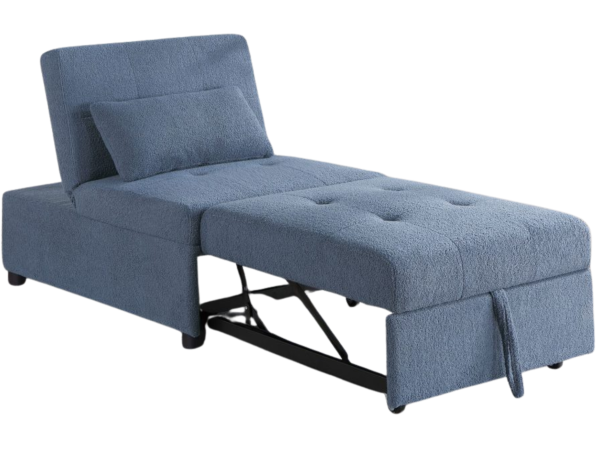 COVERTIBLE SOFA BLUE GRAY