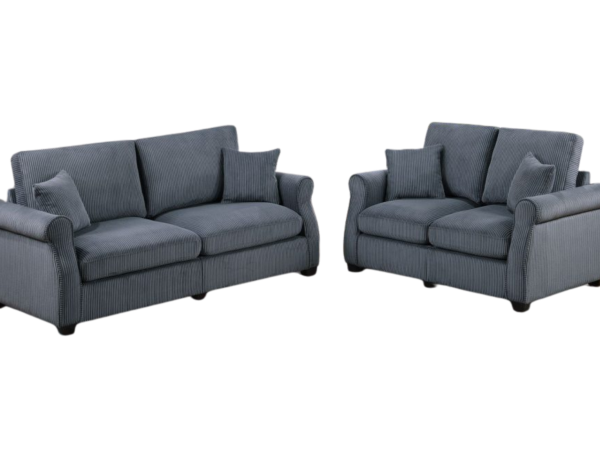 2PC SOFA SET DARK GRAY