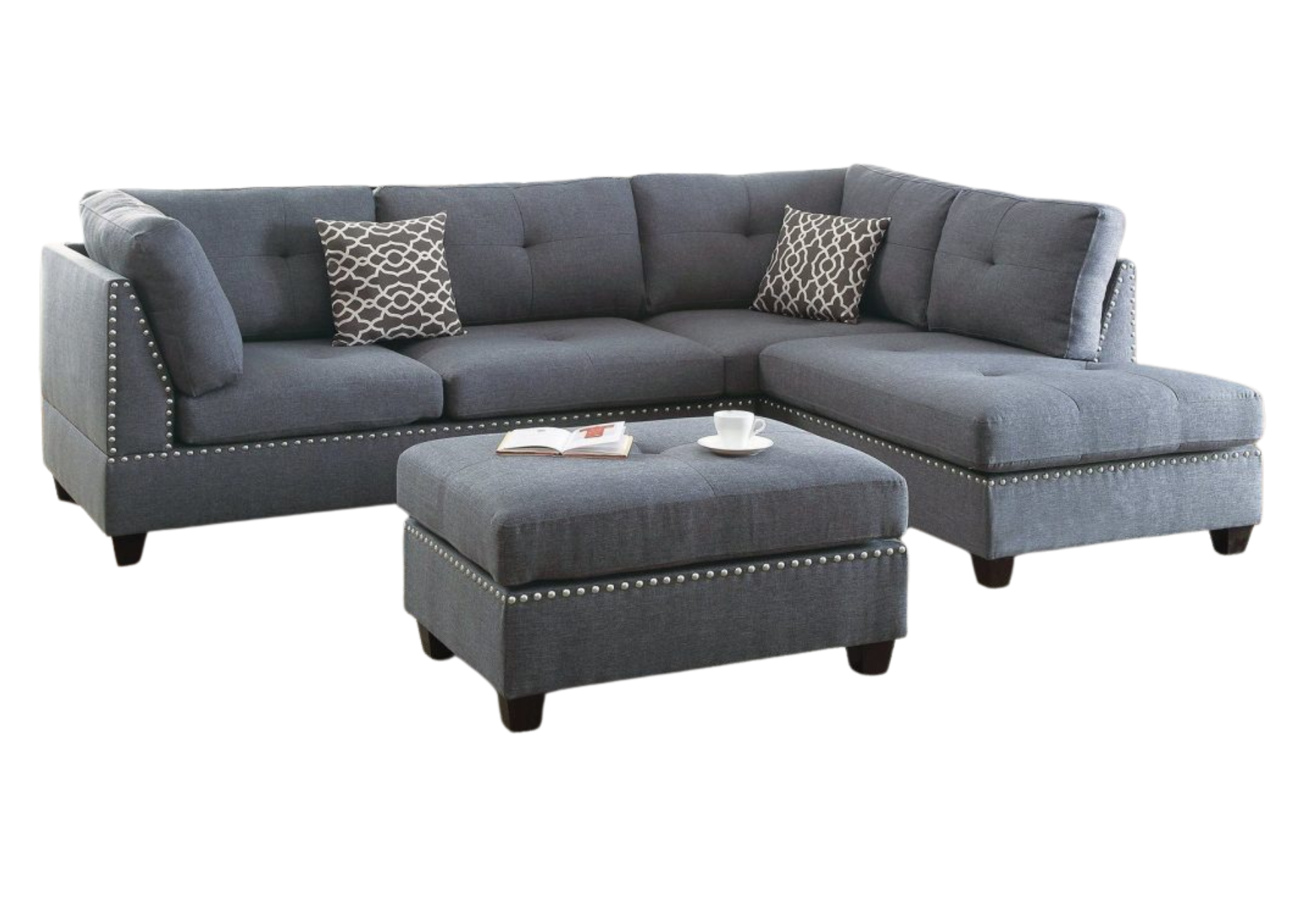 3PC SECTIONAL WITH OTTOMAN