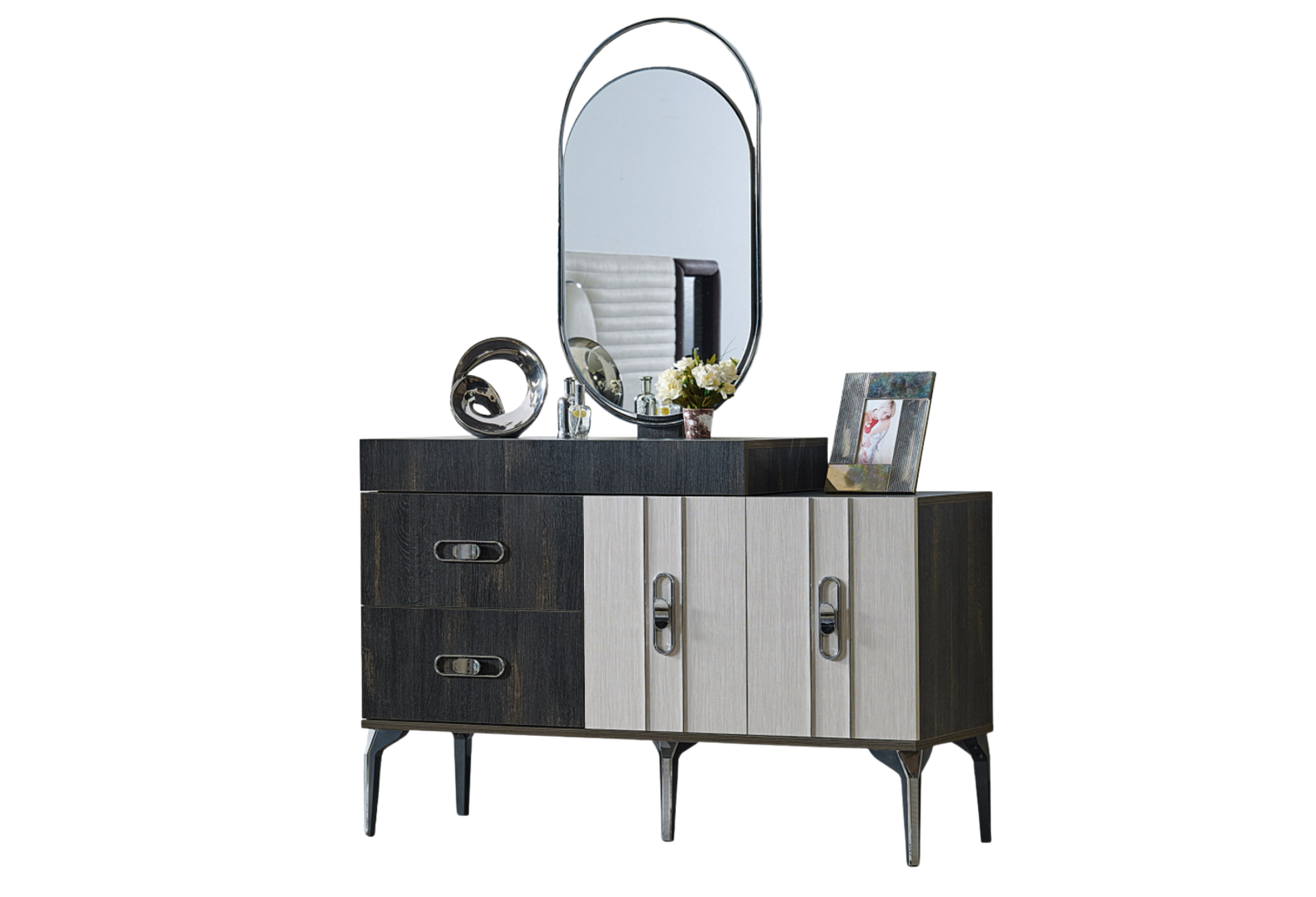 Nero Dresser with Mirror