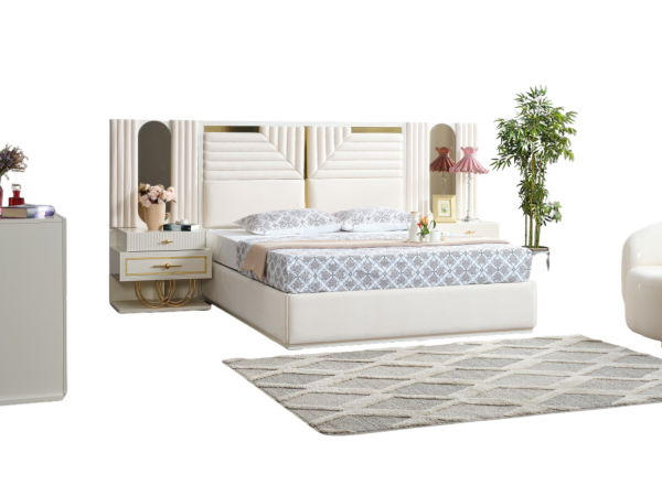 Marsel King Storage Bed with Headboard
