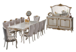 Buse 144″ Dining Table Cream
