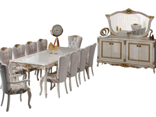 Buse 144″ Dining Table Cream