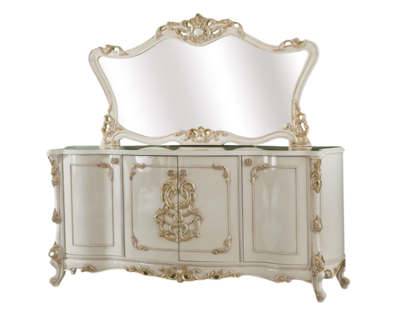 Kelebek Traditional Dining Room Console With Mirror