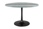 Central City Dining Table Gray & Black
