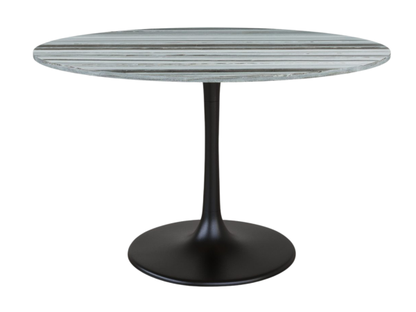 Central City Dining Table Gray & Black