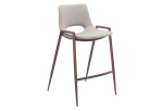 Desi Counter Stool (Set of 2) Beige & Walnut