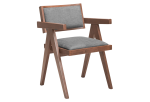 Delhi Dining Chair (Set of 2) Gray & Walnut