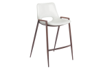 Desi Counter Stool (Set of 2) White & Walnut