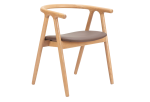 Peker Dining Chair (Set of 2) Brown & Natural