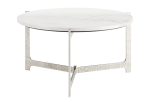 Barmas Coffee Table White & Silver