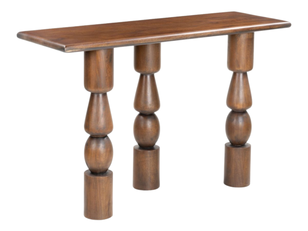Split Console Table Brown