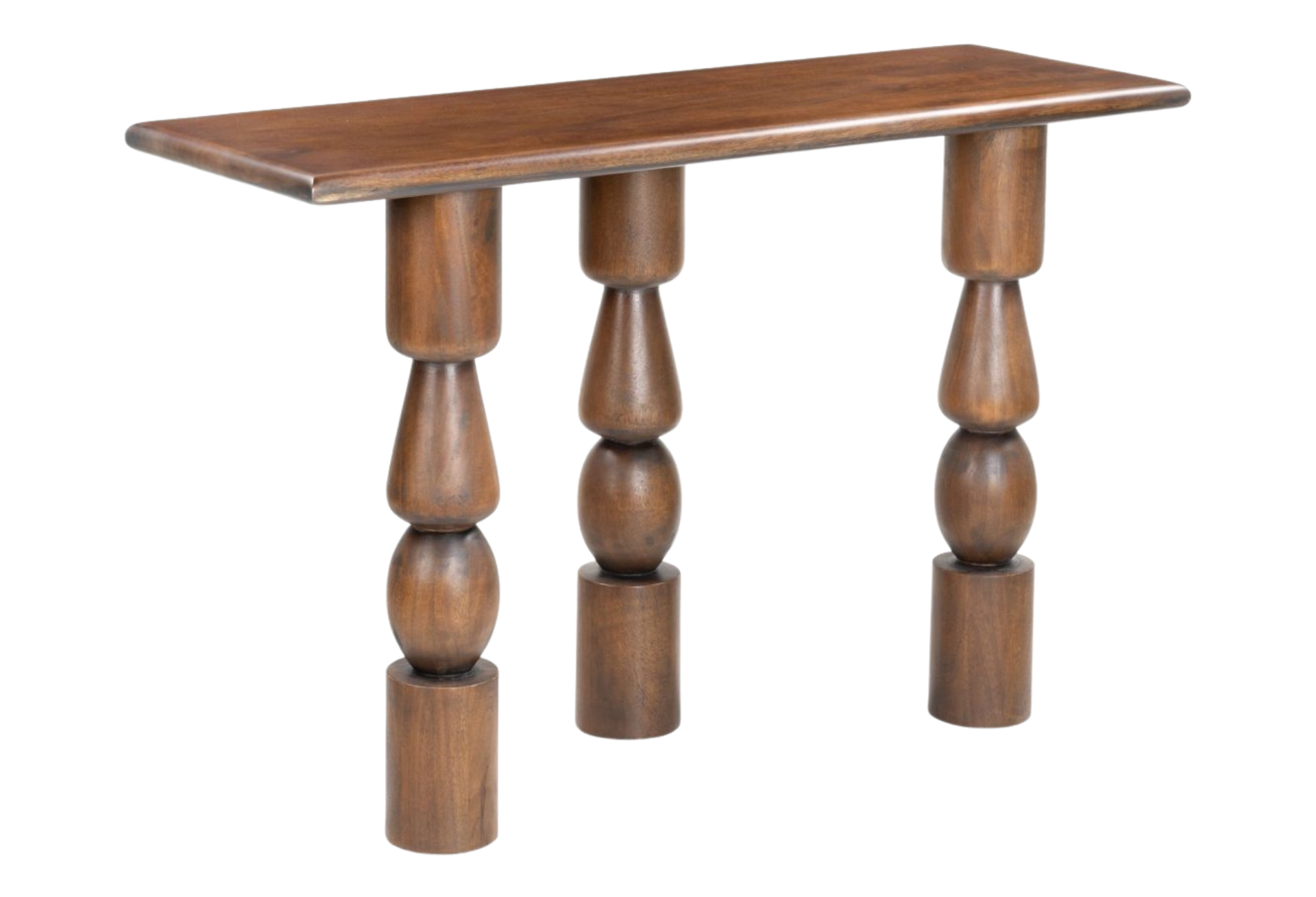 Split Console Table Brown