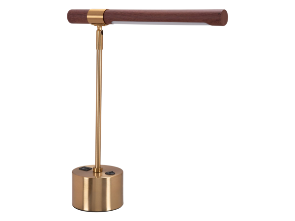 Kippy Table Lamp Brown & Brass