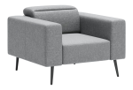 Milan Armchair Dark Gray