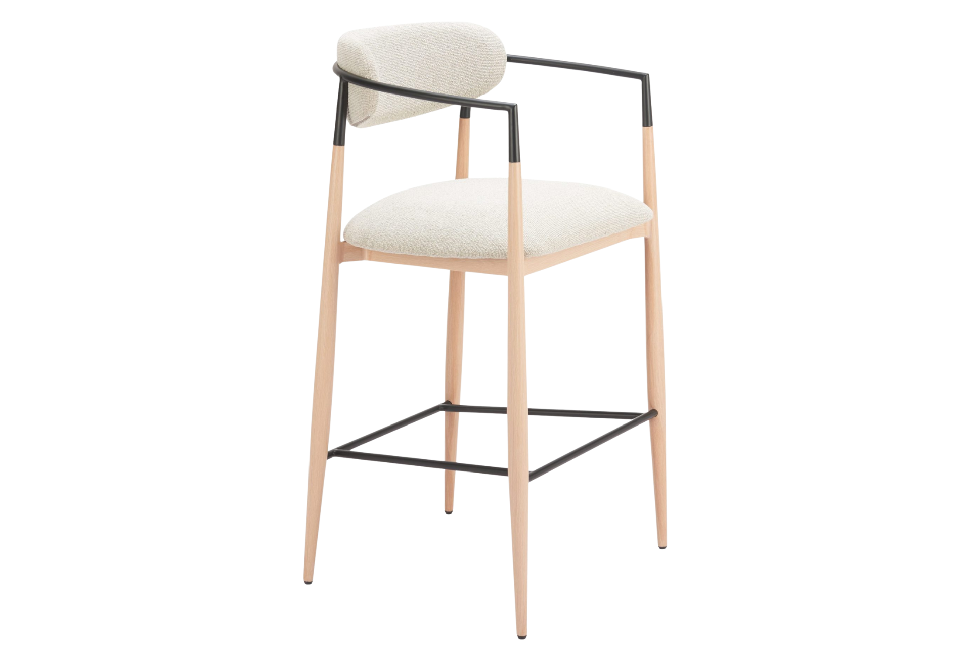 Equinox Barstool Oyster Gray & Natural