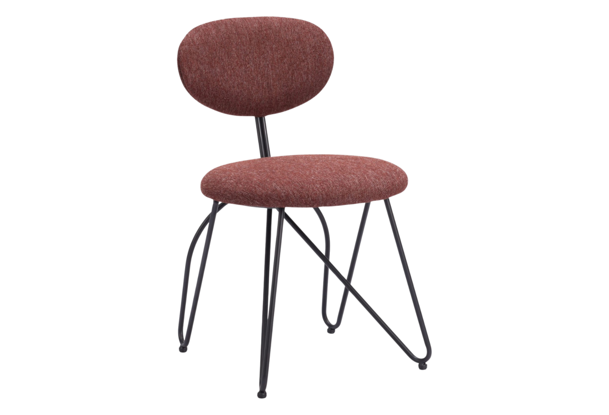 Novi Dining Chair (Set of 2) Maroon Brown