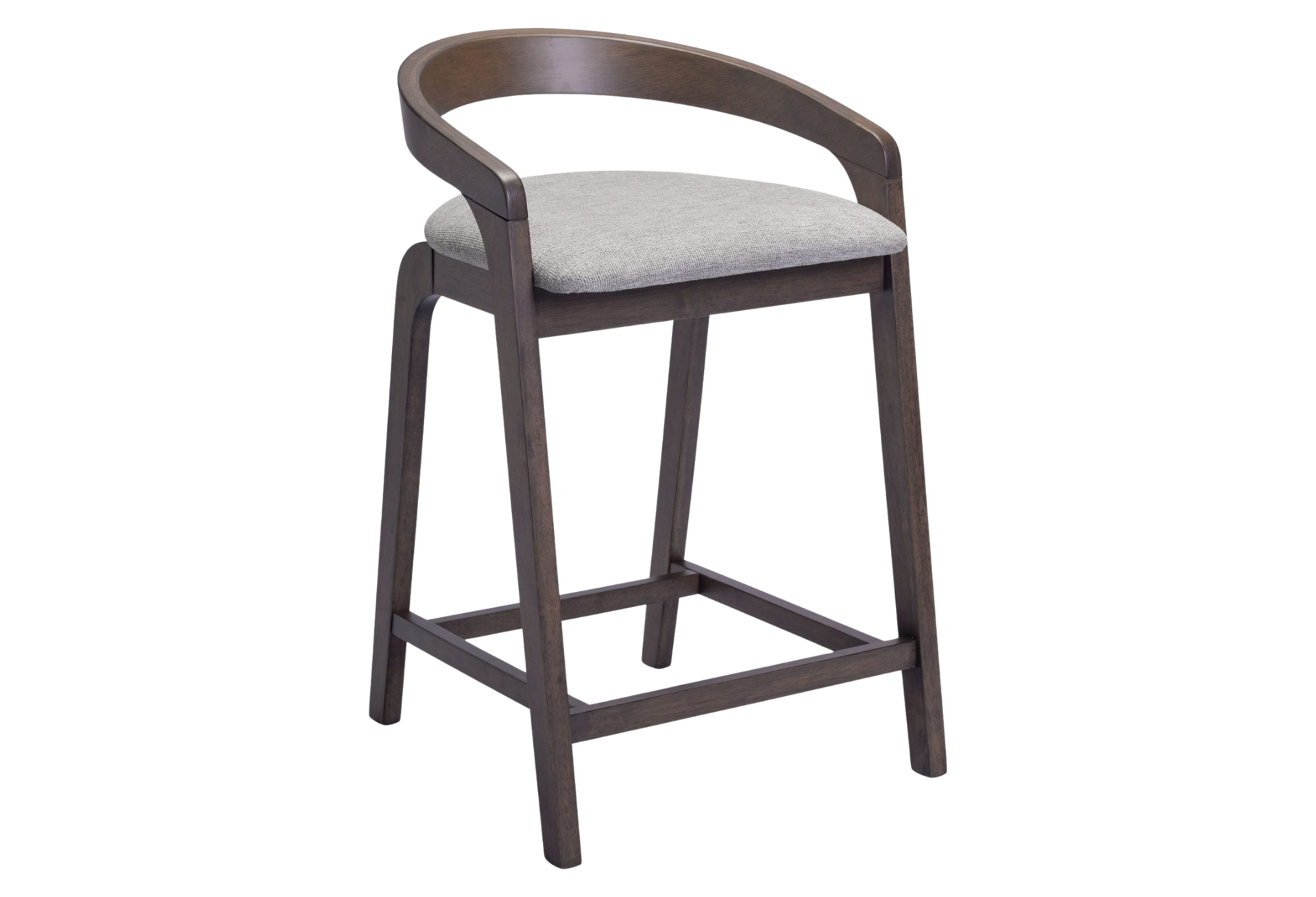 Troy Counter Stool (Set of 2) Dove Gray & Espresso