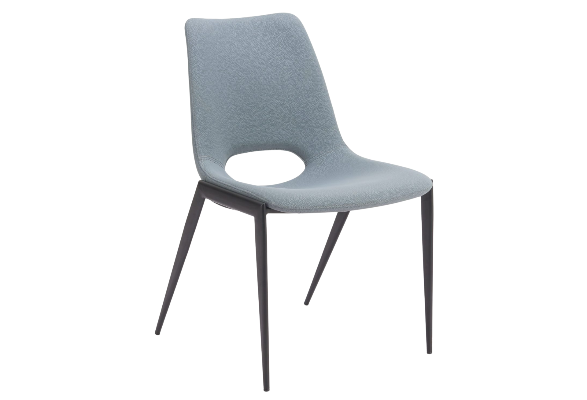 Desi Armless Dining Chair (Set of 2) Azure Gray