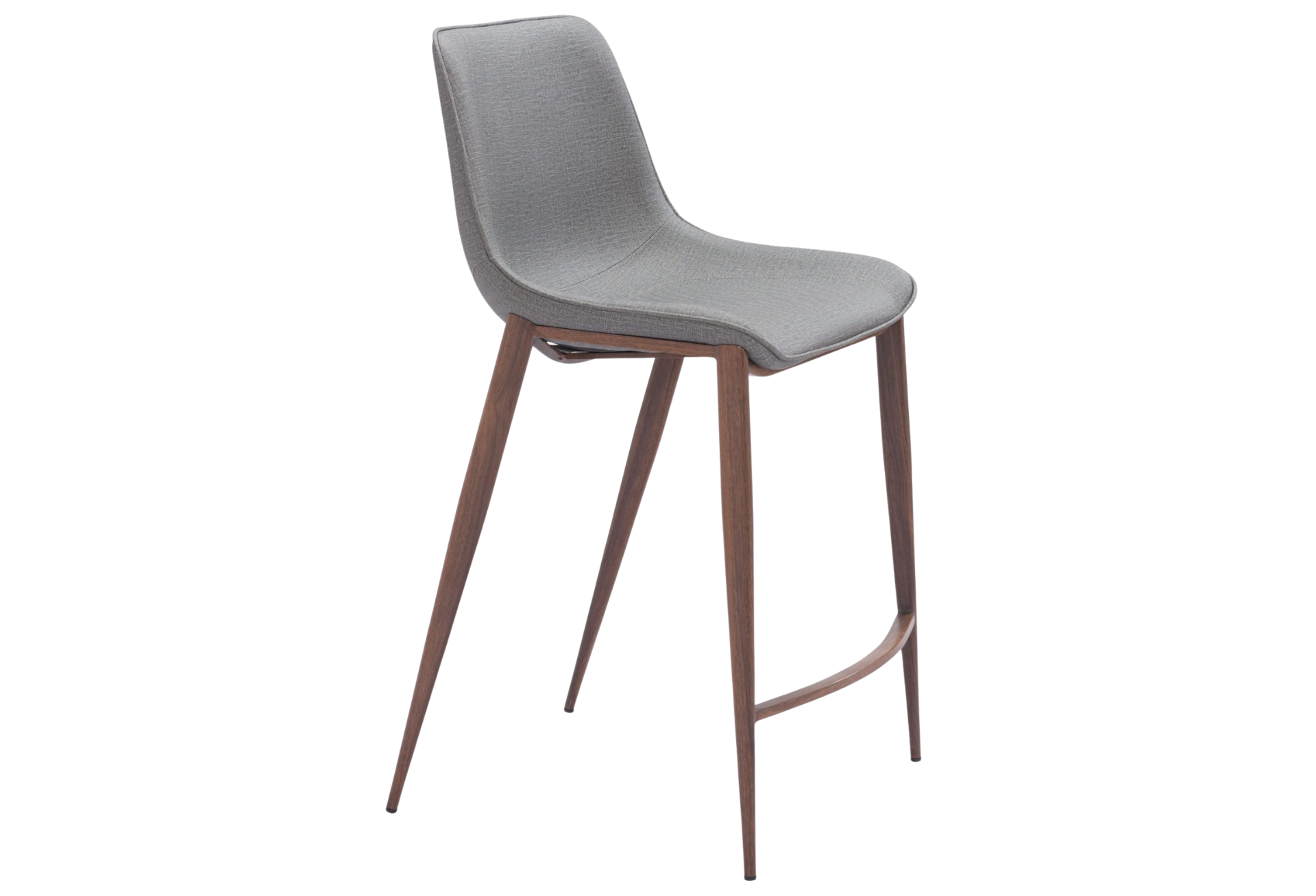 Magnus Counter Stool (Set of 2) Slate Gray & Walnut
