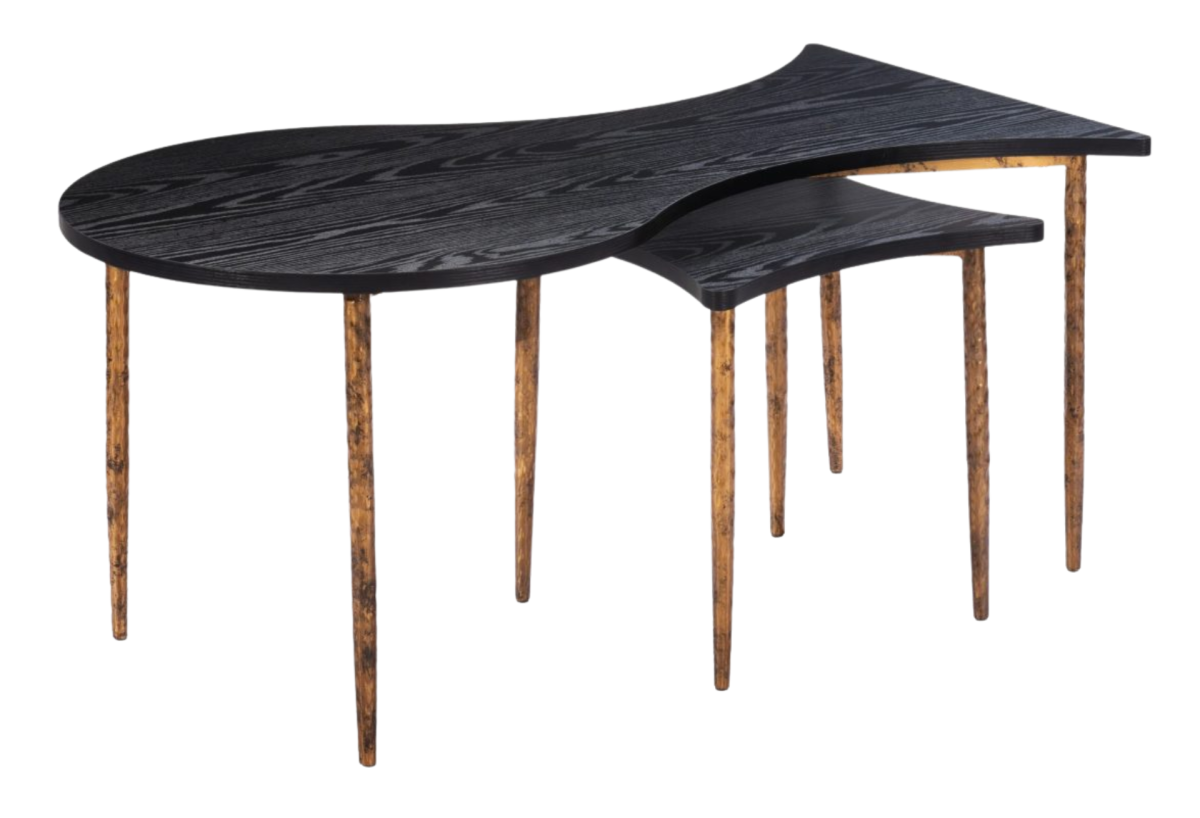 Norden Coffee Table Set (2-Piece) Black & Bronze