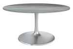 Star City Dining Table (60″) Gray & Silver