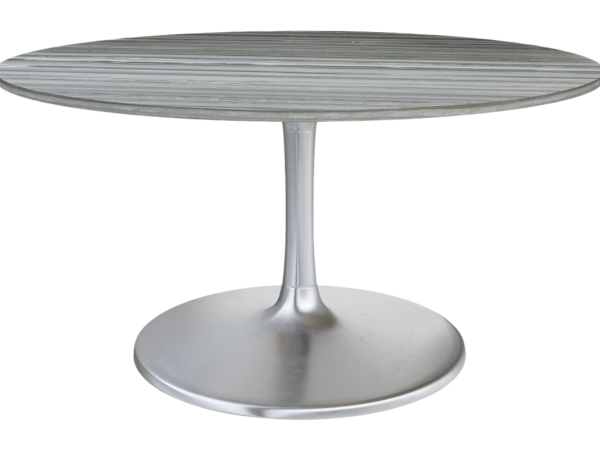 Star City Dining Table (60″) Gray & Silver