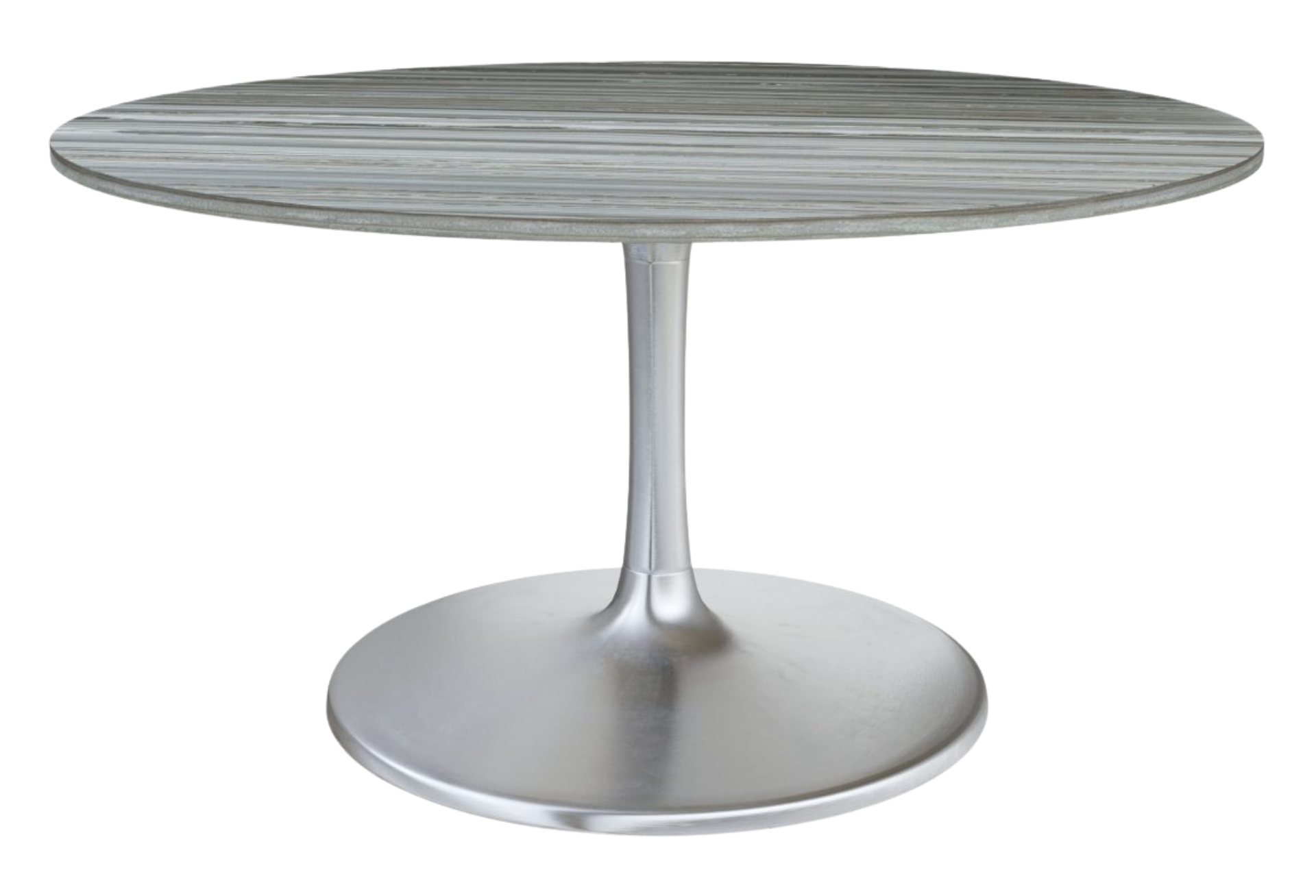 Star City Dining Table (60″) Gray & Silver