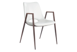 Desi Dining Chair (Set of 2) White & Walnut