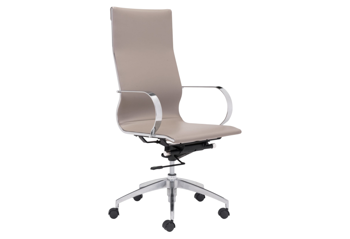 Glider High Back Office Chair Taupe