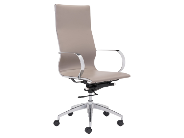 Glider High Back Office Chair Taupe