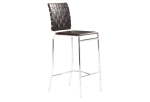 Criss Cross Counter Stool (Set of 2) Black