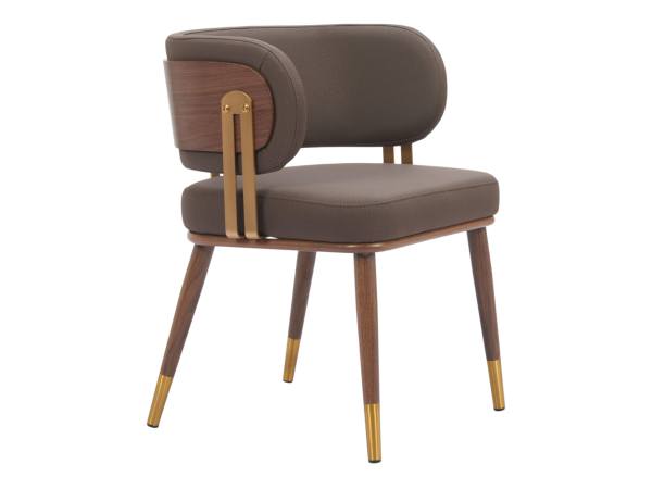 Brew Dining Chair Brown & Walnut