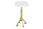 Maurice Side Table White & Gold