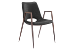 Desi Dining Chair (Set of 2) Black & Walnut