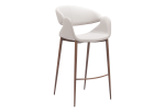 Limay Barstool Beige & Walnut