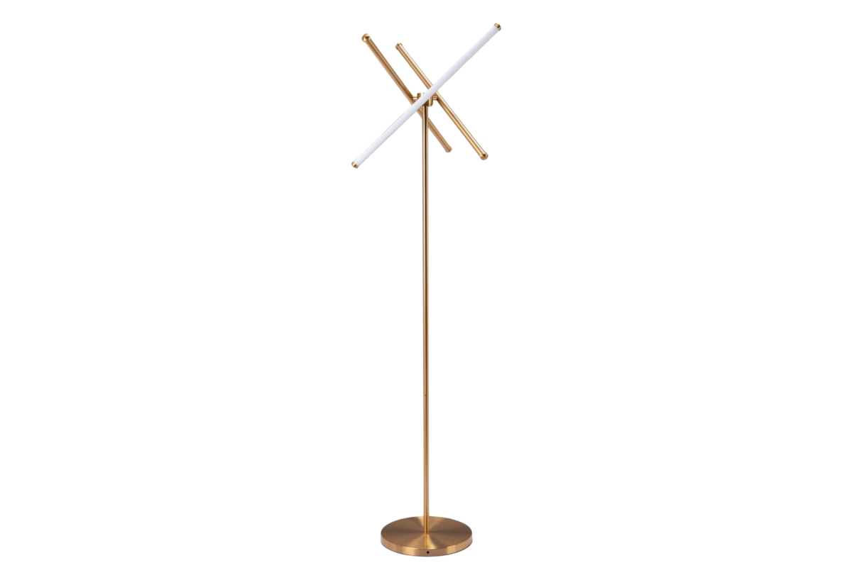 Garza Floor Lamp Brass