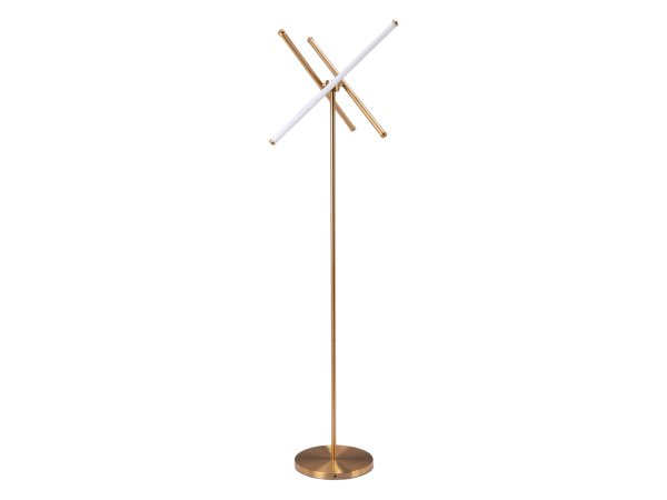 Garza Floor Lamp Brass