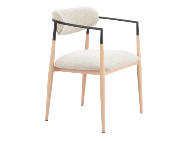 Equinox Dining Chair (Set of 2) Oyster Gray & Natural