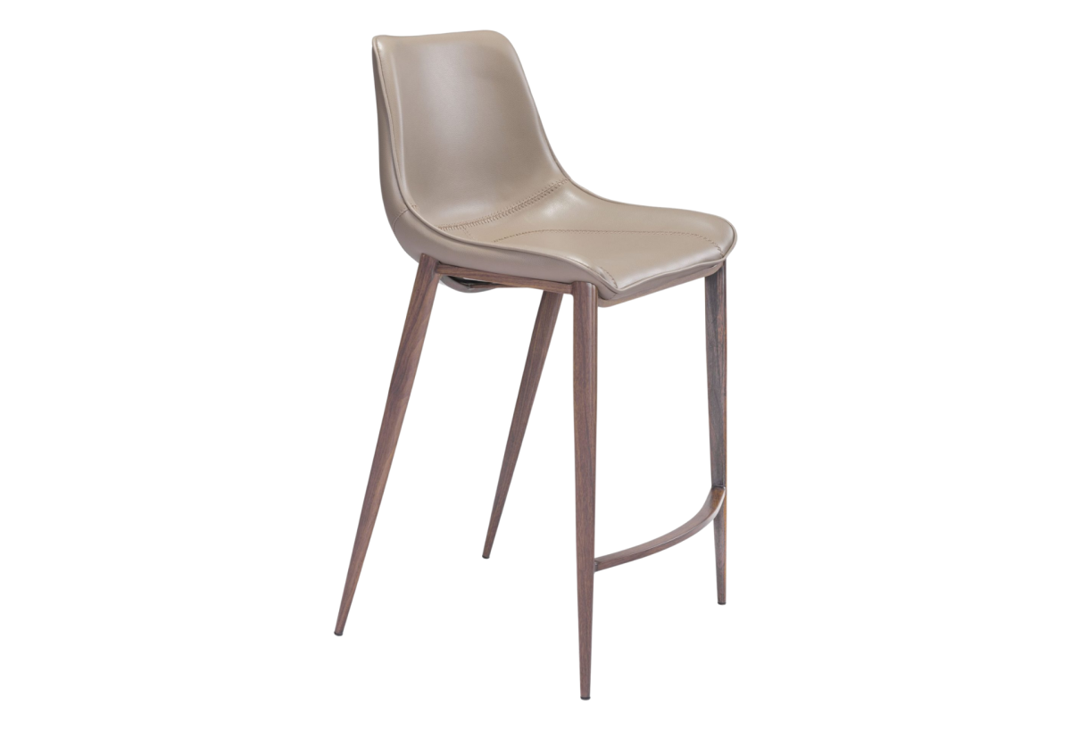 Magnus Counter Stool (Set of 2) Brown & Walnut