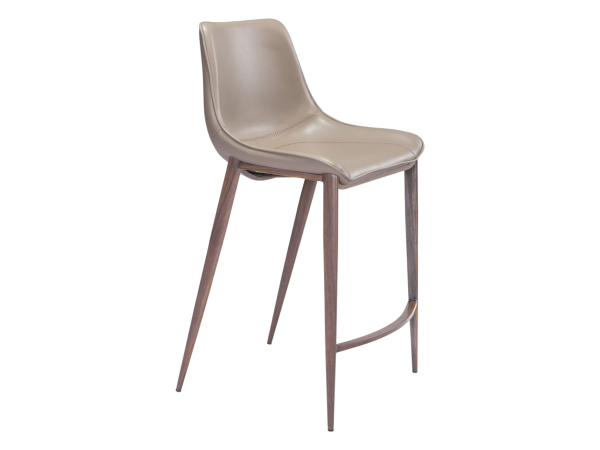 Magnus Counter Stool (Set of 2) Brown & Walnut