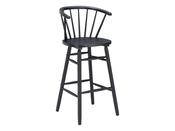 Stenger Barstool (Set of 2) Black