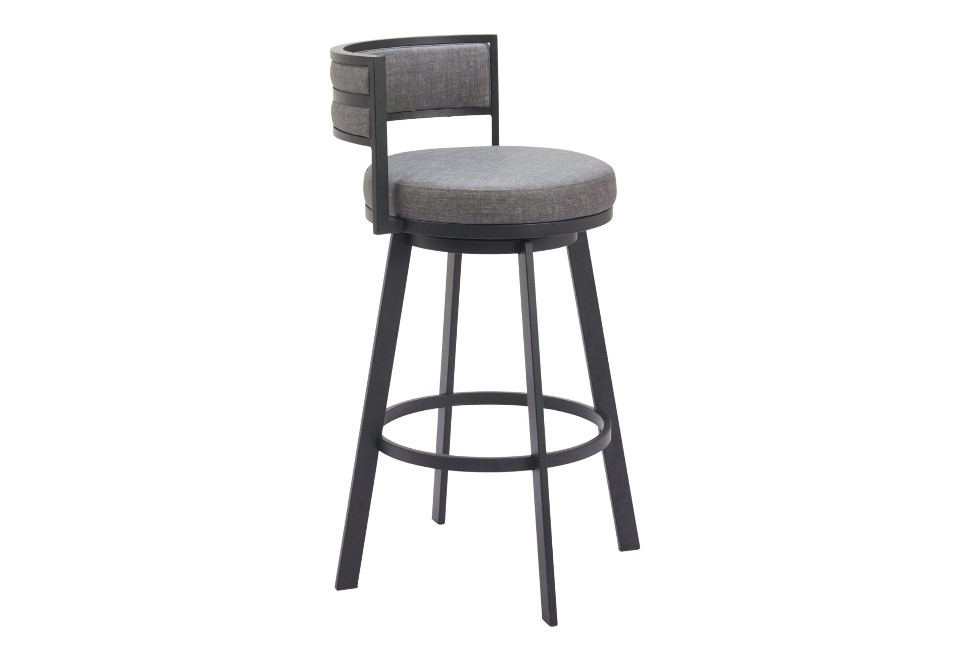 Gimsby Swivel Barstool Gray