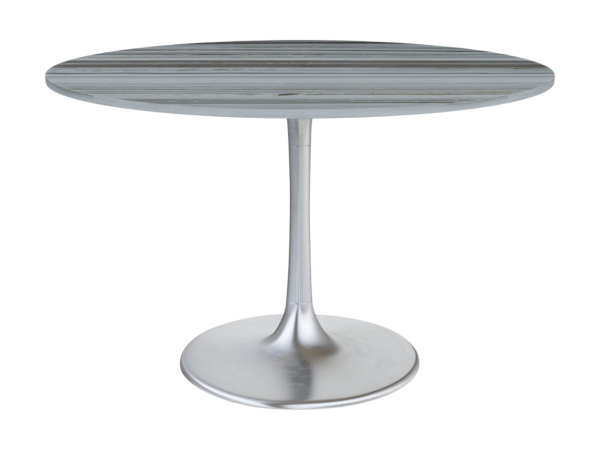 Star City Dining Table Gray & Silver