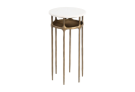 Bild Side Table White & Brass