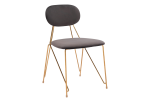 Georges Dining Chair (Set of 2) Gray & Gold