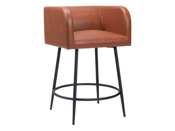 Horbat Counter Stool (Set of 2) Brown