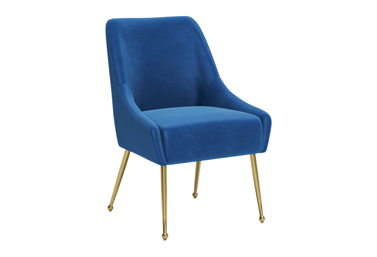 Maxine Dining Chair Navy Blue & Gold