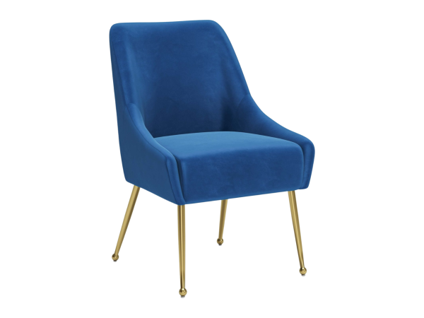 Maxine Dining Chair Navy Blue & Gold