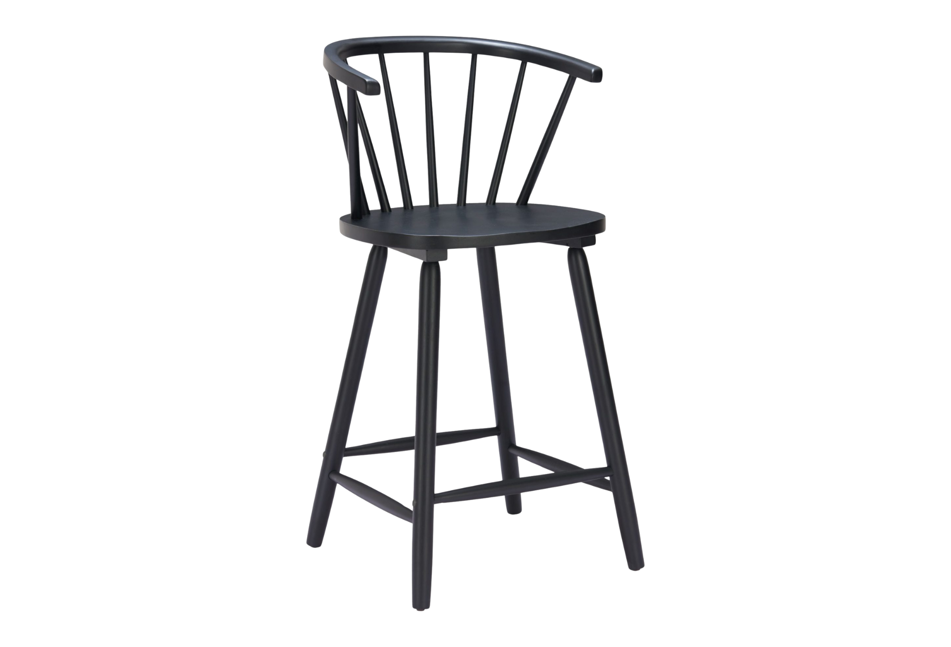 Stenger Counter Stool (Set of 2) Black